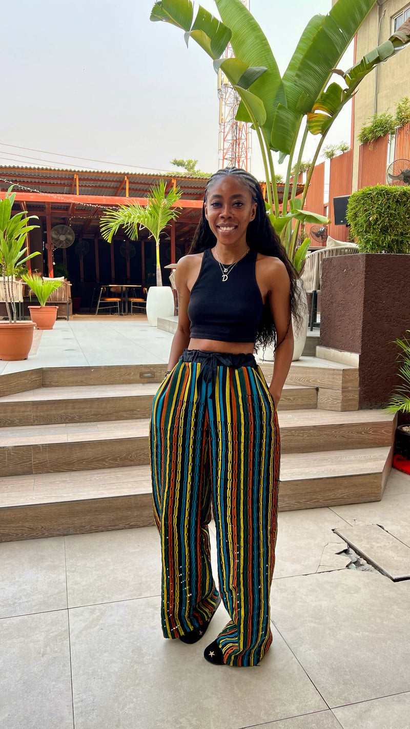 Isale Eko From Derin - Aso oke Pants