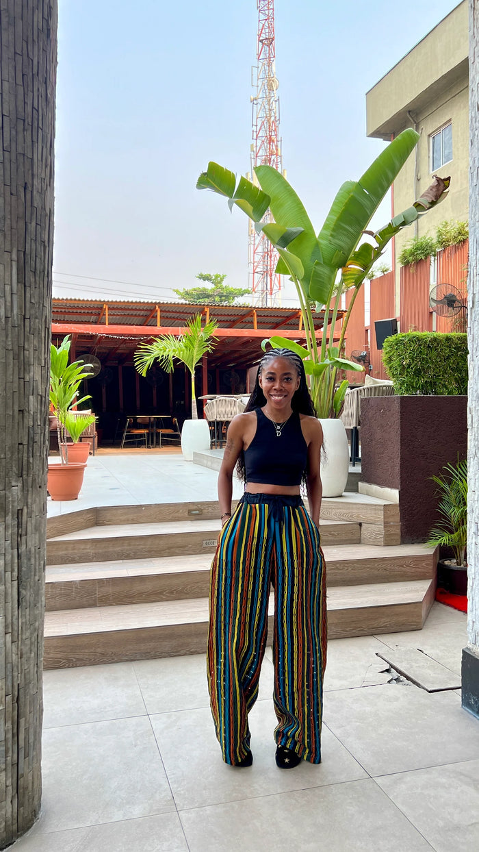 Isale Eko From Derin - Aso oke Pants