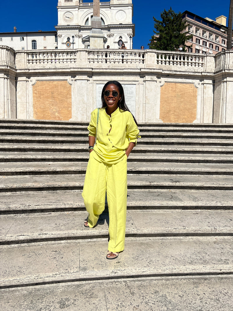 Isale Eko From Derin - Linen Pant Set